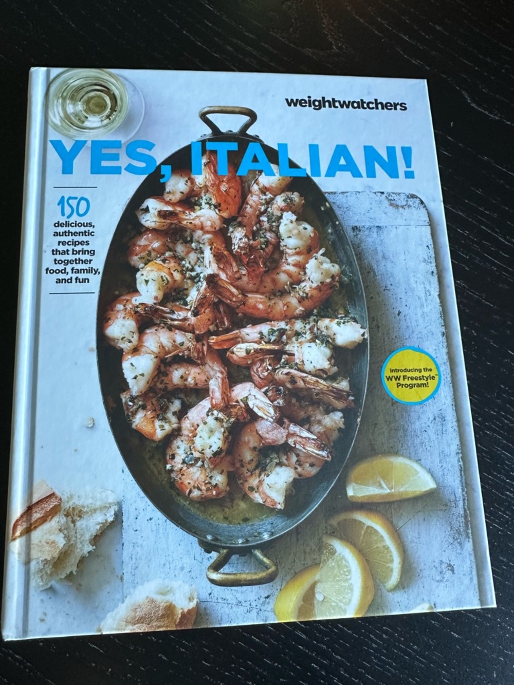 Weight Watchers YES, ITALIAN! Cookbook - Blue and White Cover